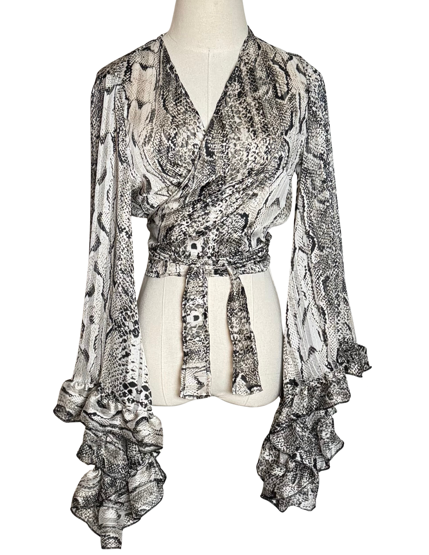 Boogie Muse Wrap Top in Python PRE-ORDER