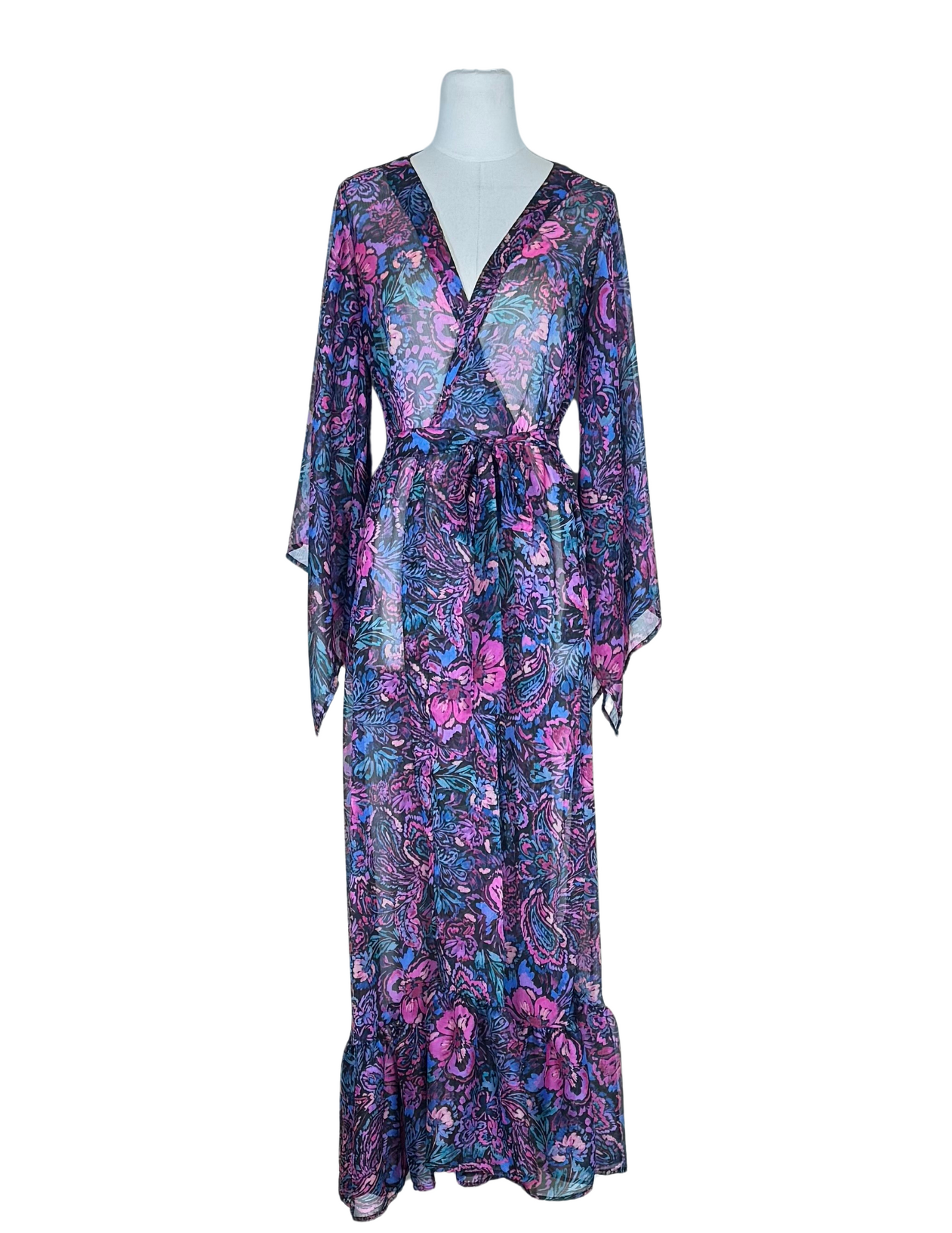 Janys Scarf Sleeve Kimono In Bloom Spell PRE-ORDER