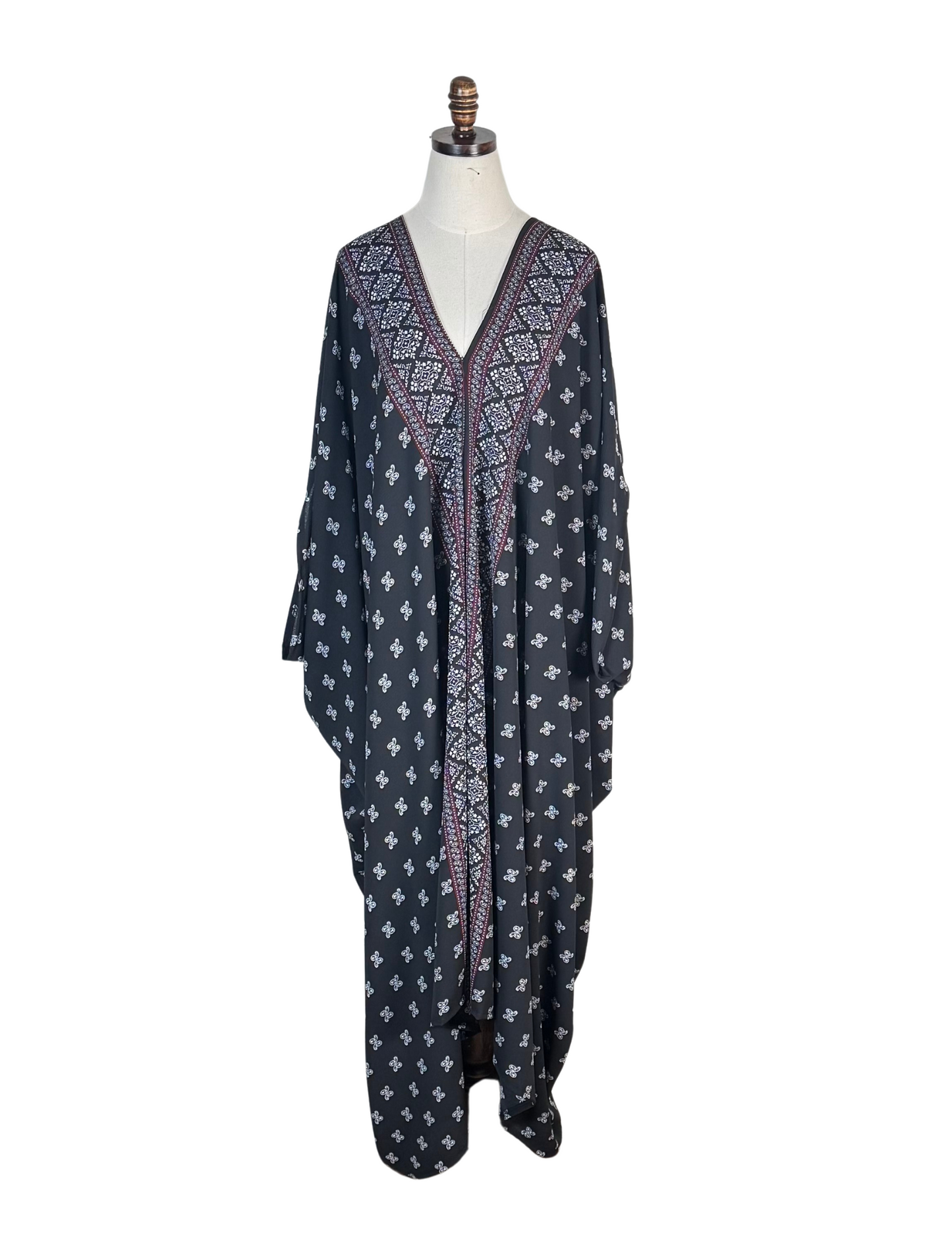 Pauline Paisley Border Caftan