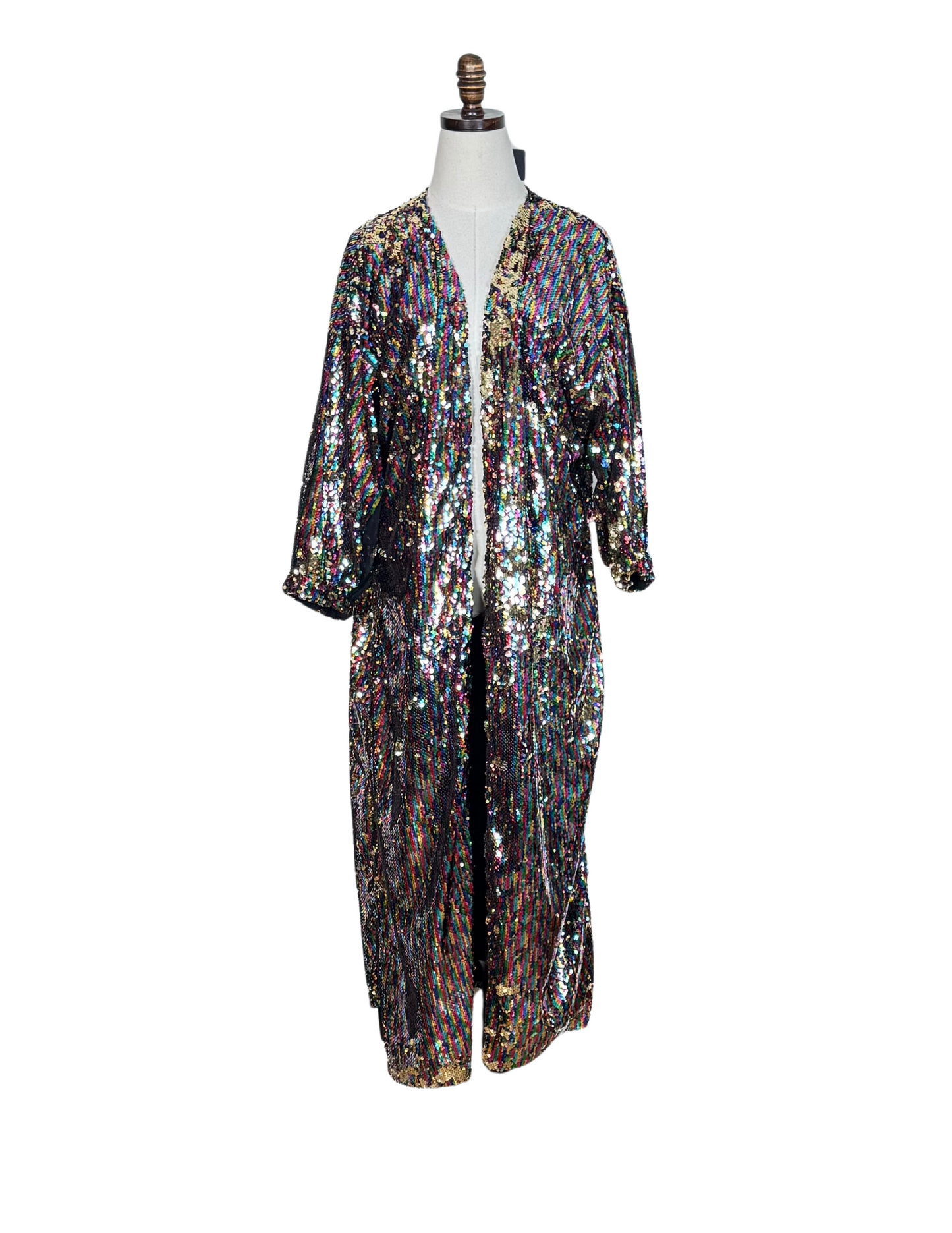 Rainbow Rage Sequin Cocoon Jacket