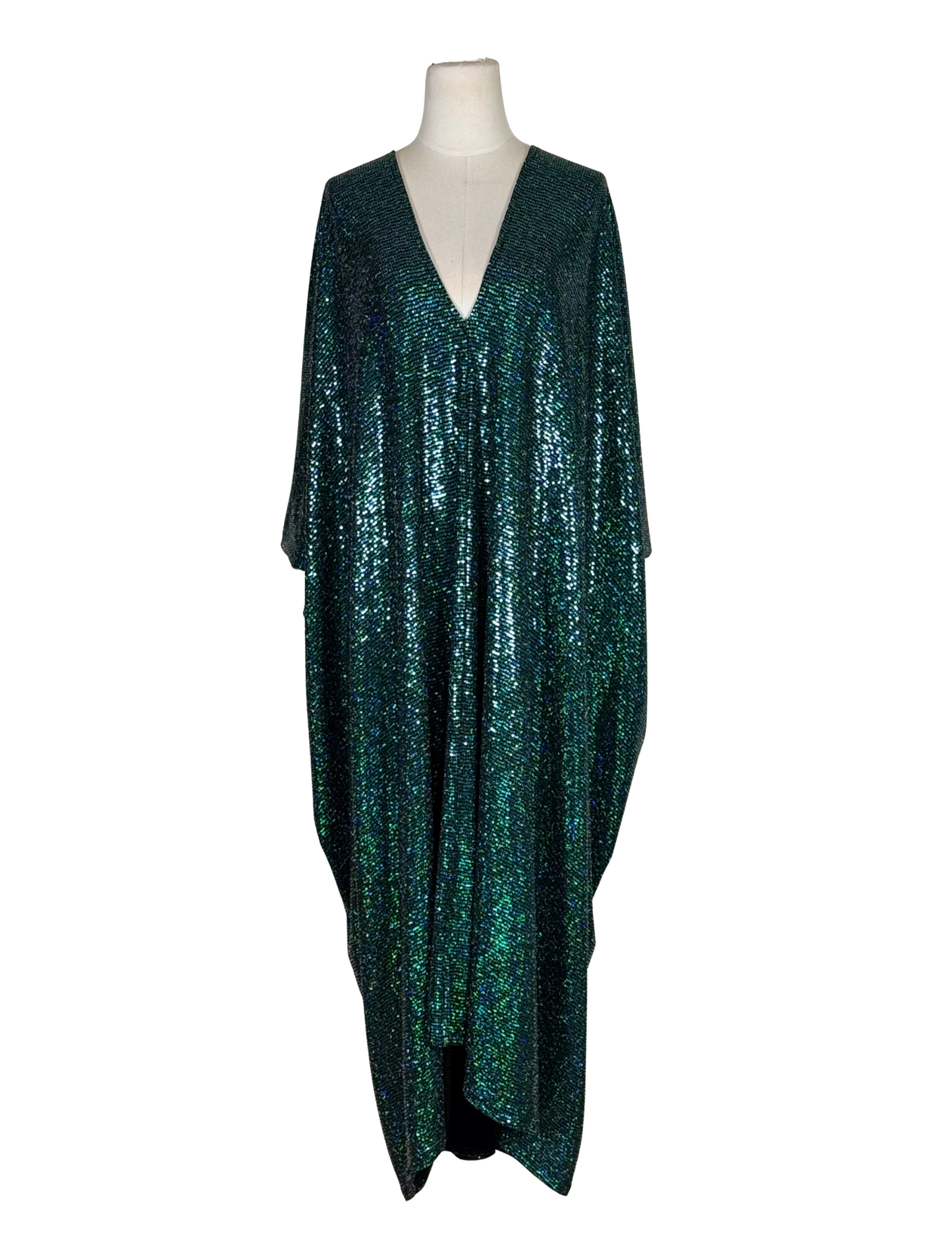 Disco Envy Sequin Caftan Kaftan Dress