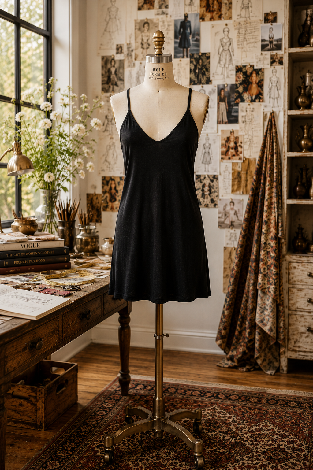 Onyx Mini Slip Dress