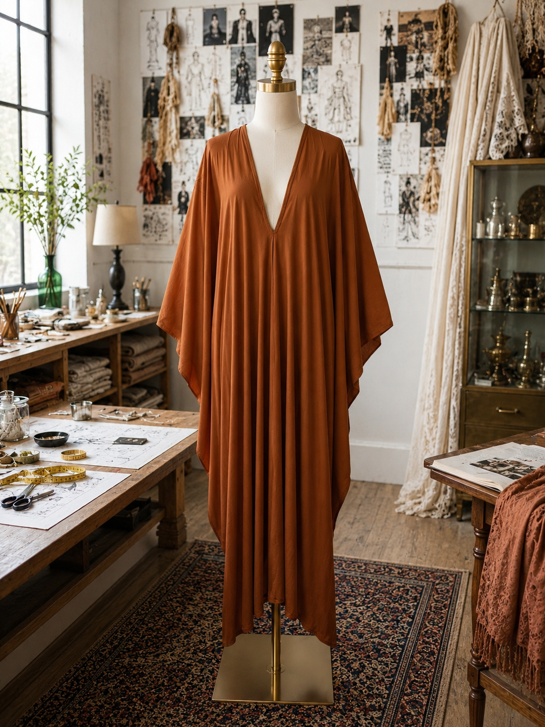 Terracotta Slink Caftan PRE-ORDER