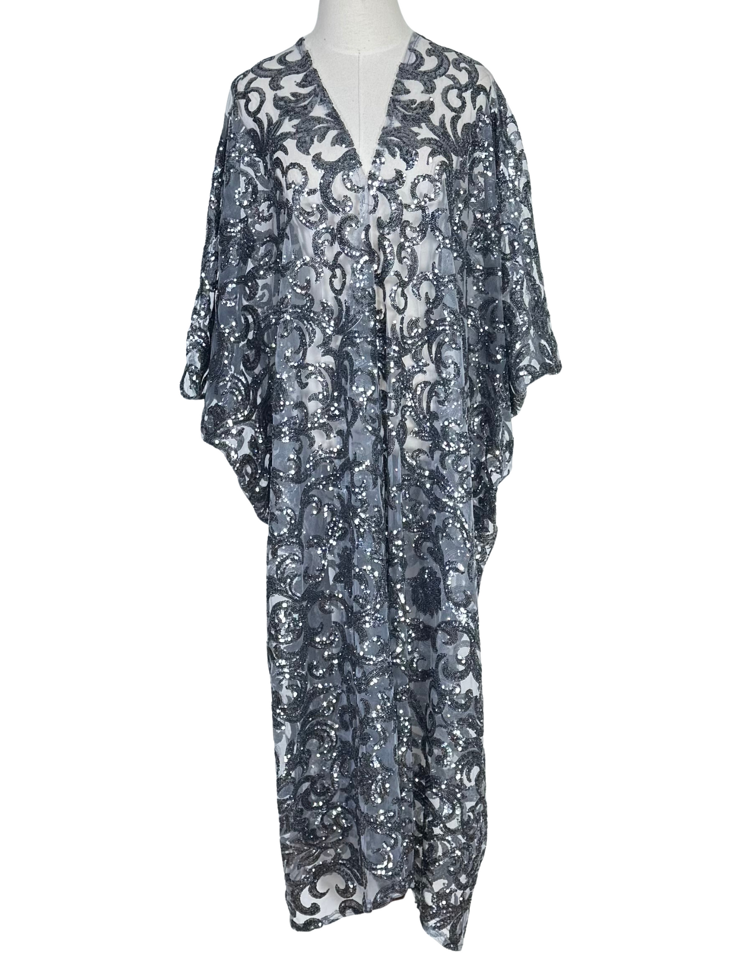 Empire Sequin Caftan Kaftan Dress
