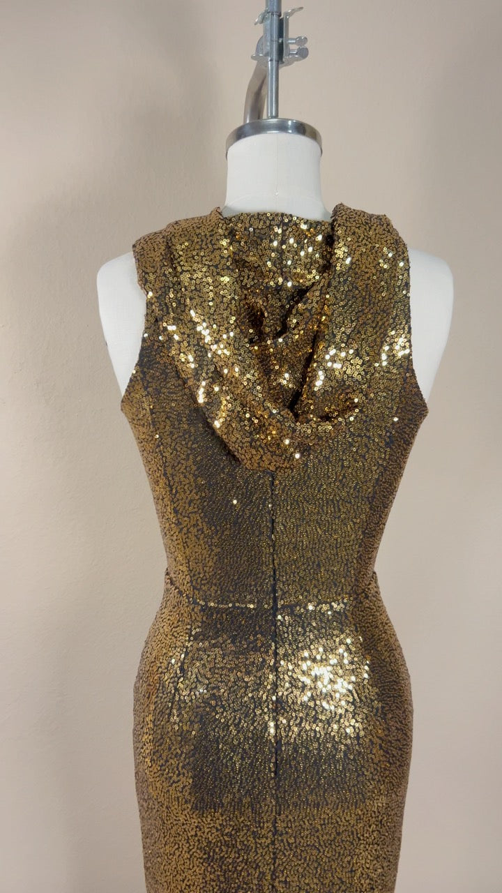 Cairo Sunset Hooded Dress