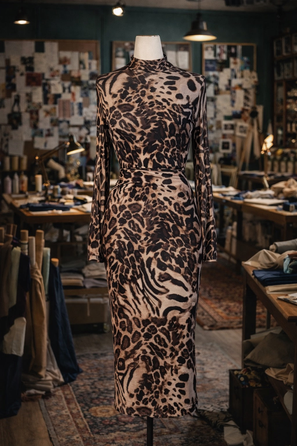 Lucy Pencil Skirt in Jaguar PRE-ORDER