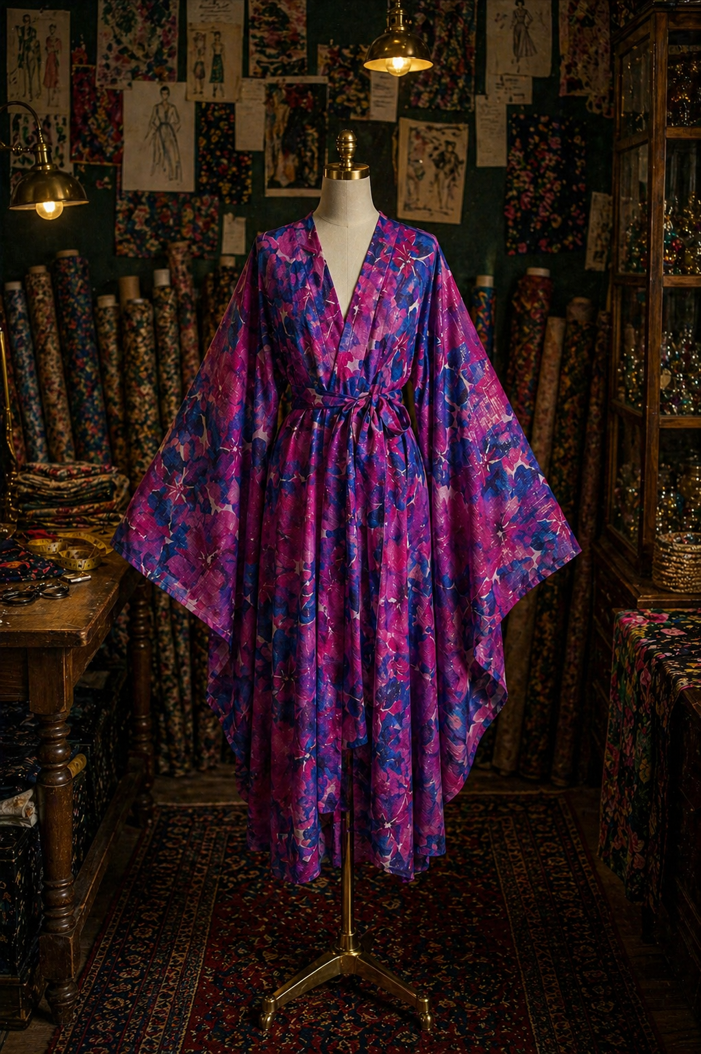 Cassandre Watercolor Kimono