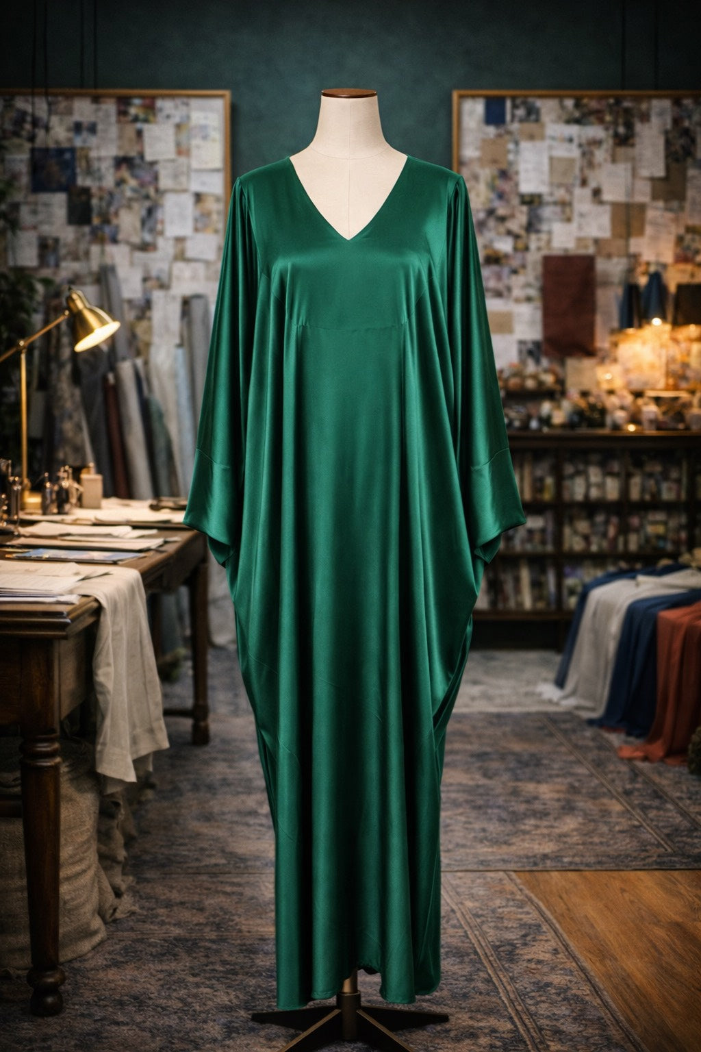 Gracie Caftan in Emerald PRE-ORDER