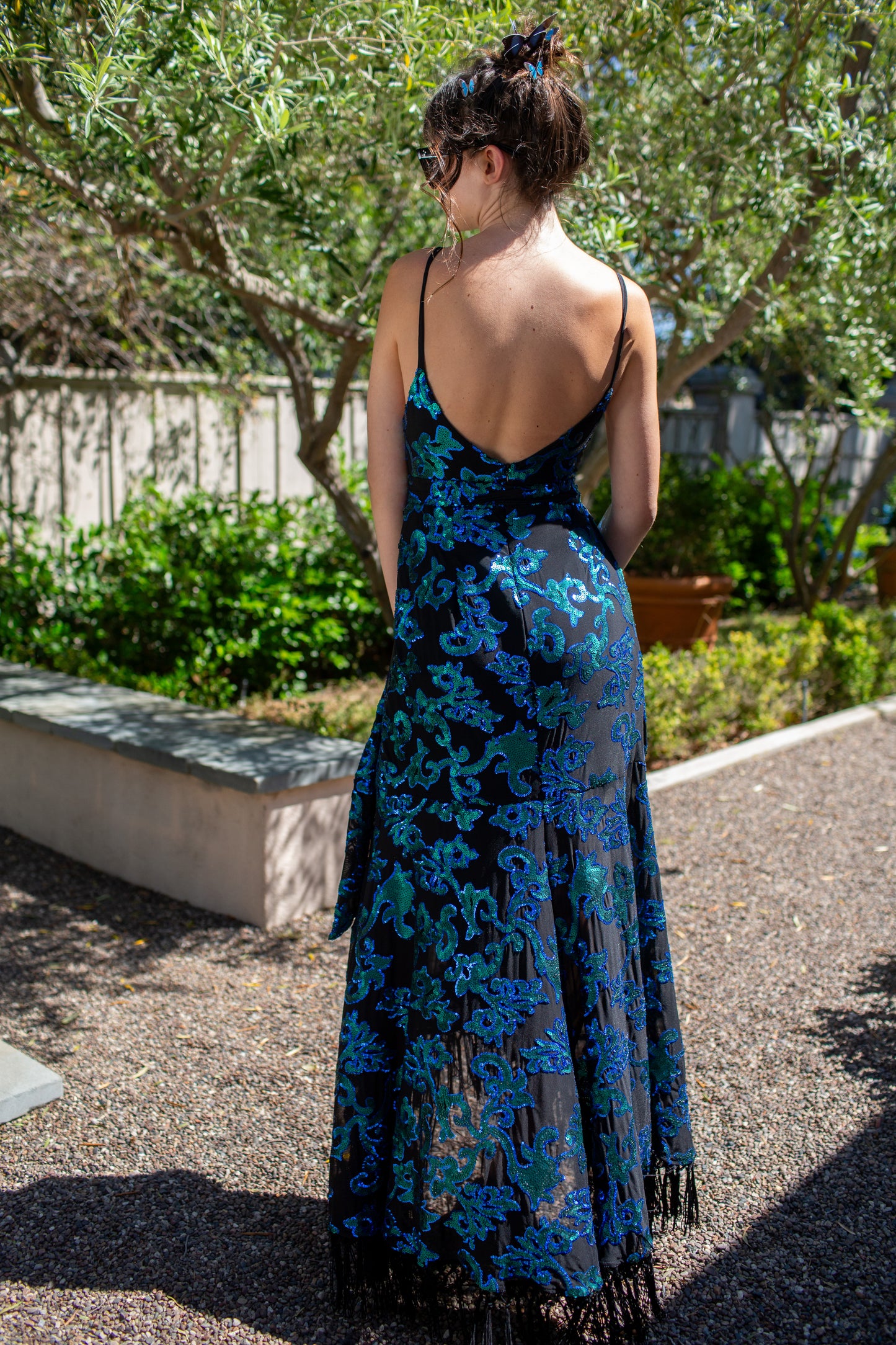 Absinthia Fringe Faux Wrap Dress - PRE ORDER