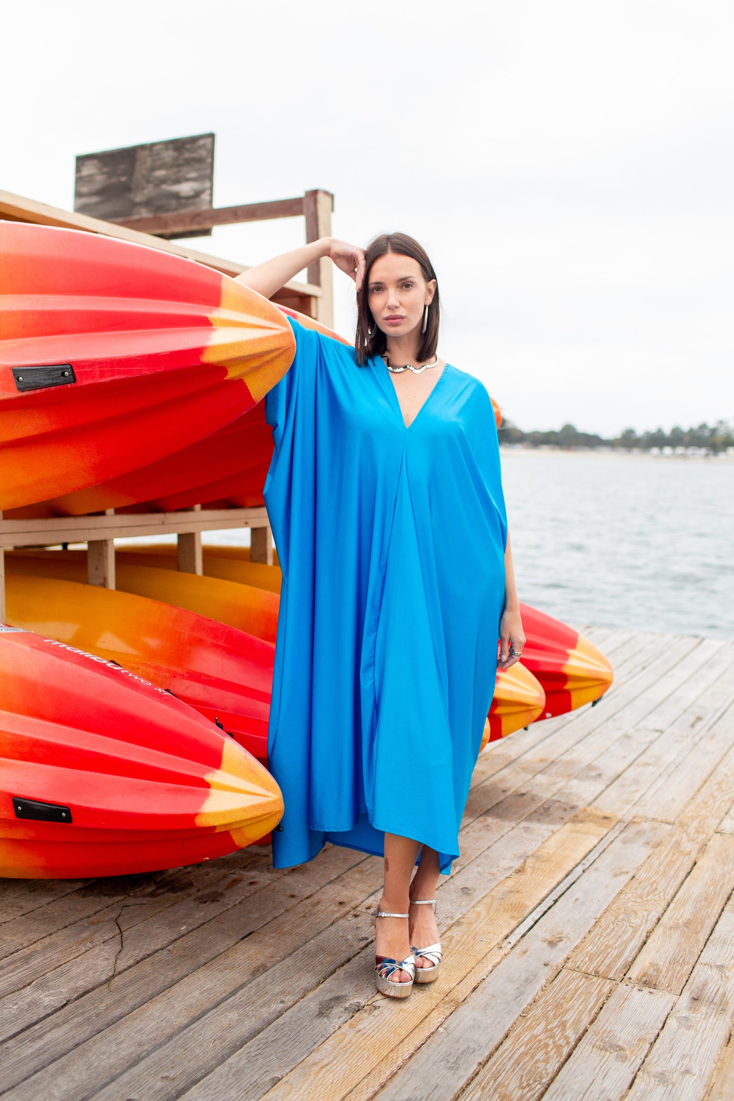 Aqua Slink Caftan