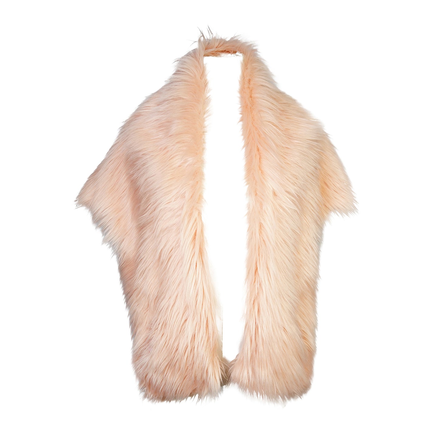 Blush Faux Fur Shawl