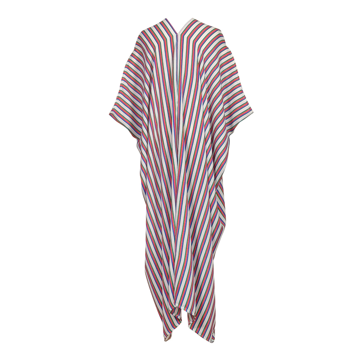 Cafe au Soleil Striped Caftan