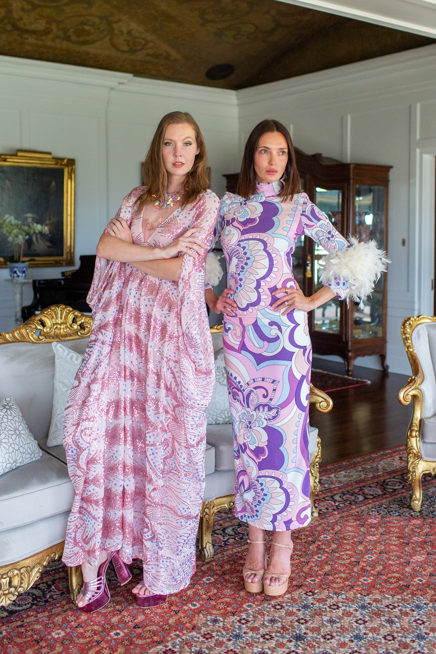 Esme Sequin Caftan Kaftan Dress