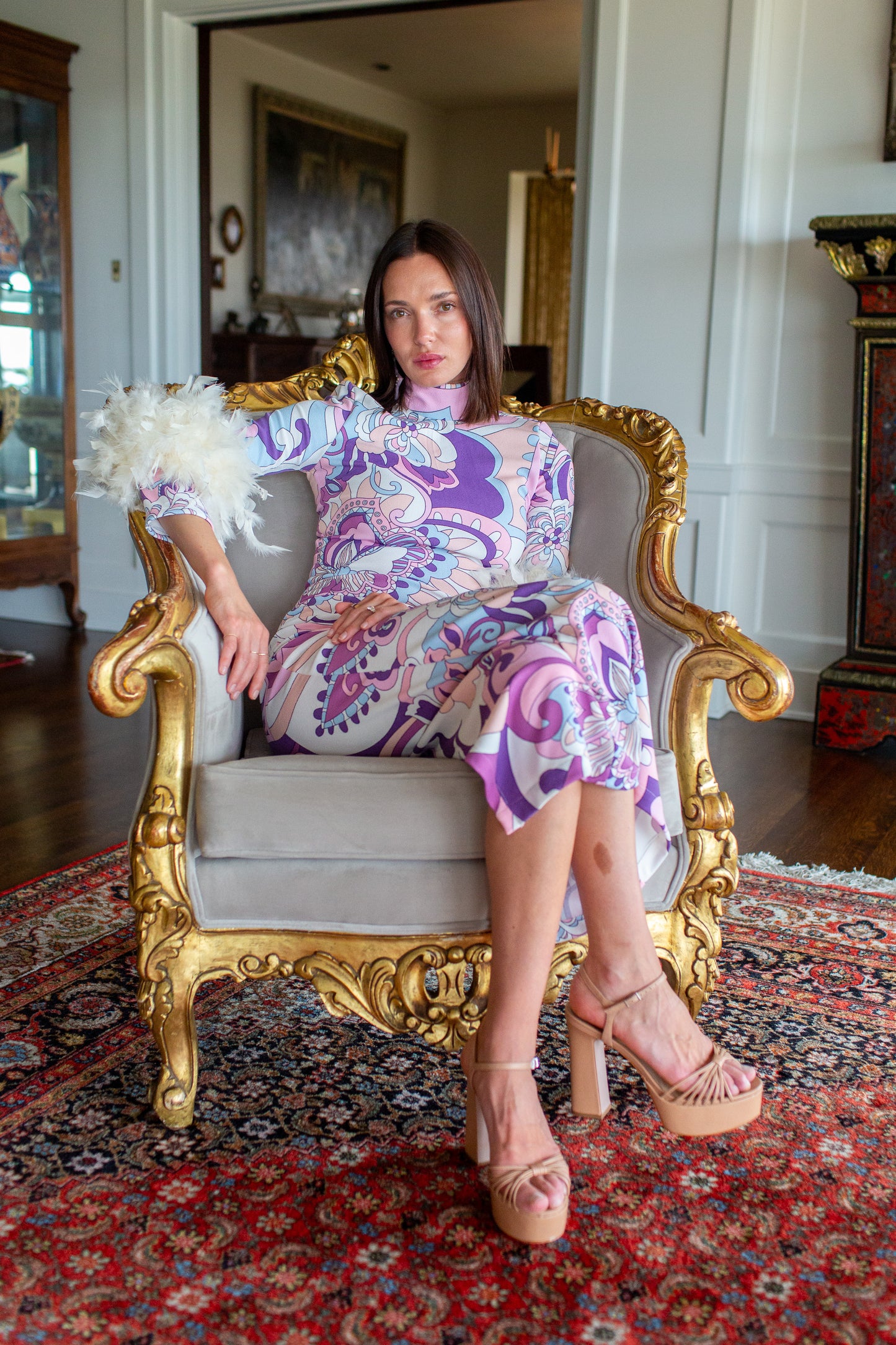 Catroux Dress in Portofino Pink PRE-ORDER