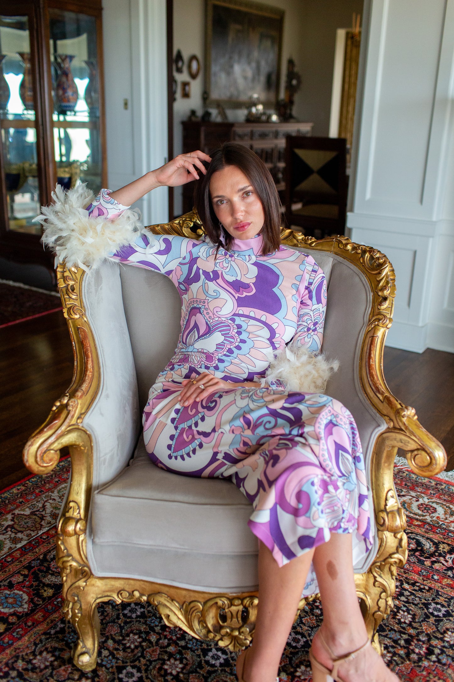 Catroux Dress in Portofino Pink PRE-ORDER