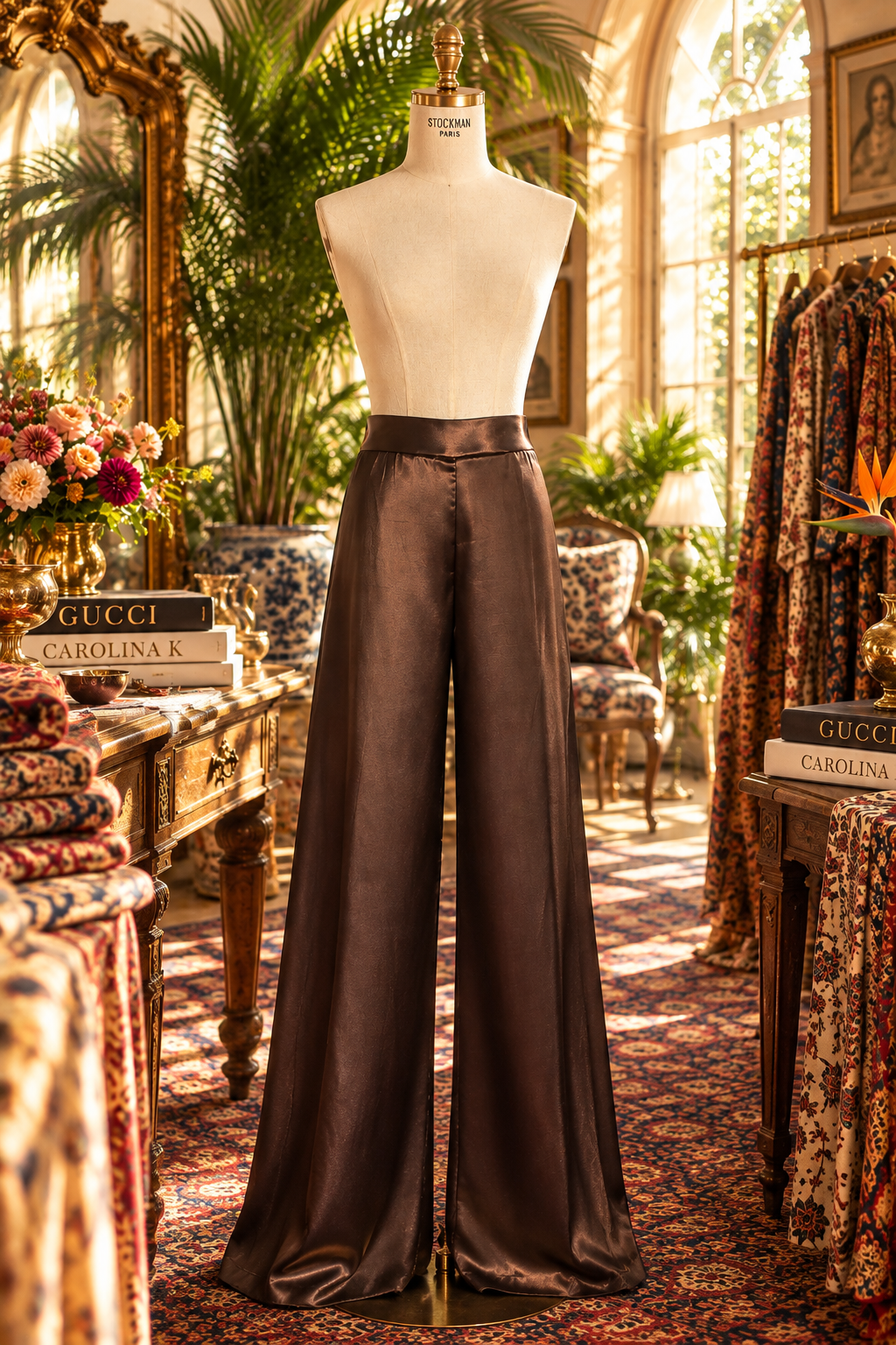 Mari Palazzo Pant in Copper-PREORDER