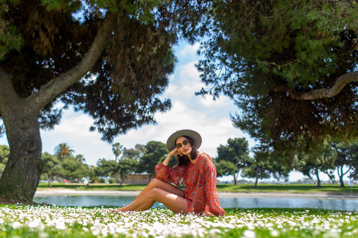 Clara Bishop Sleeve Blouse in Auburn Dawn