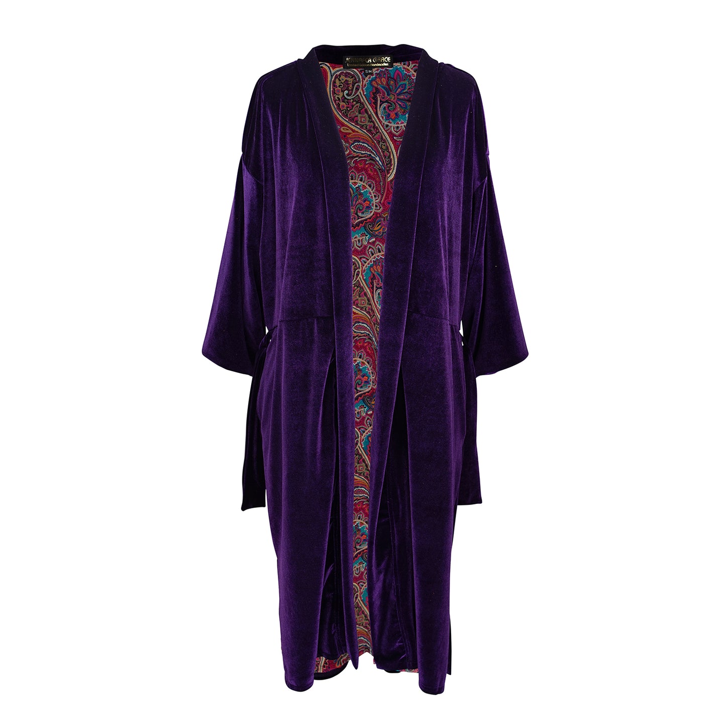Plum Velvet Reversible Koi Kimono