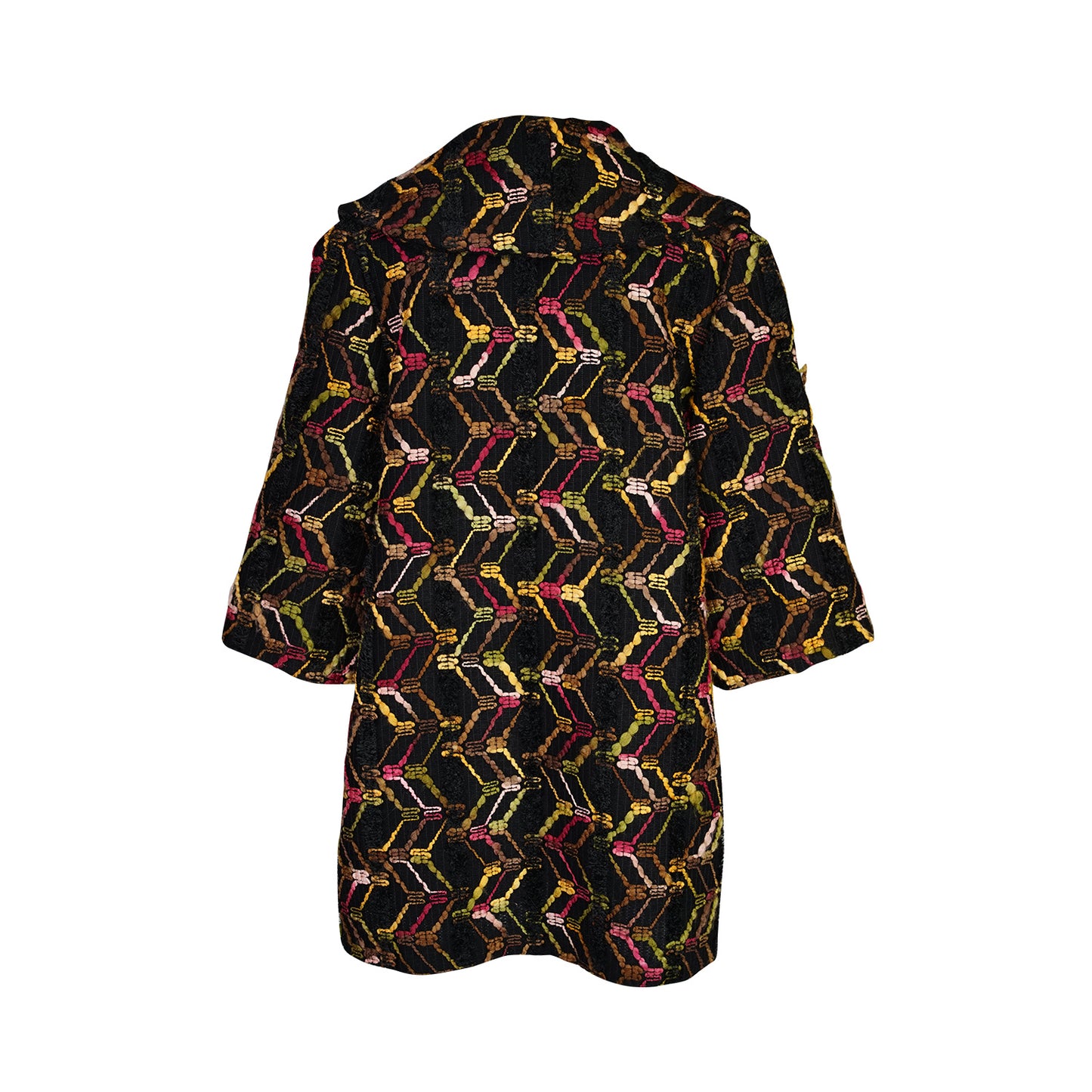 Penelope Swing Coat in Berry Boucle