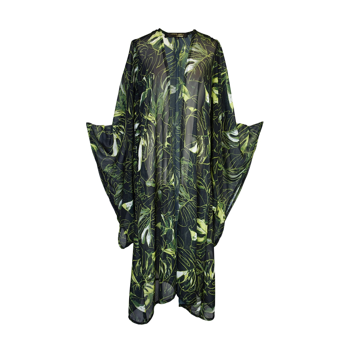 Mallorca Palms Noir Kimono