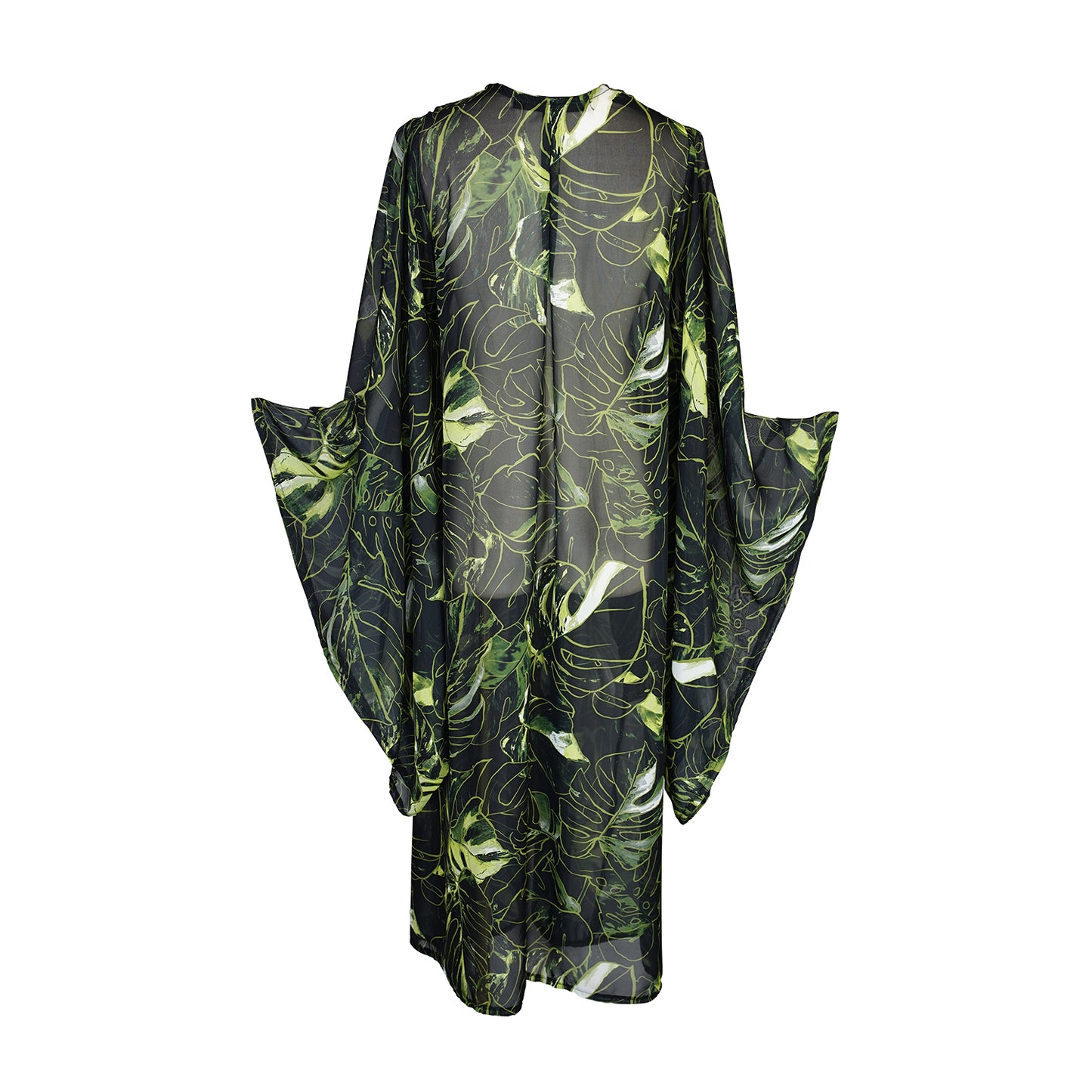 Mallorca Palms Noir Kimono
