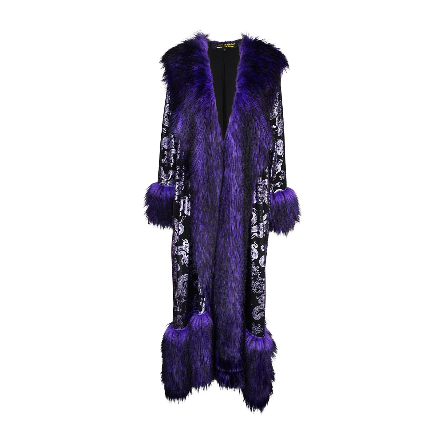 Penny Deluxe Nymeria Plum Faux Fur Coat