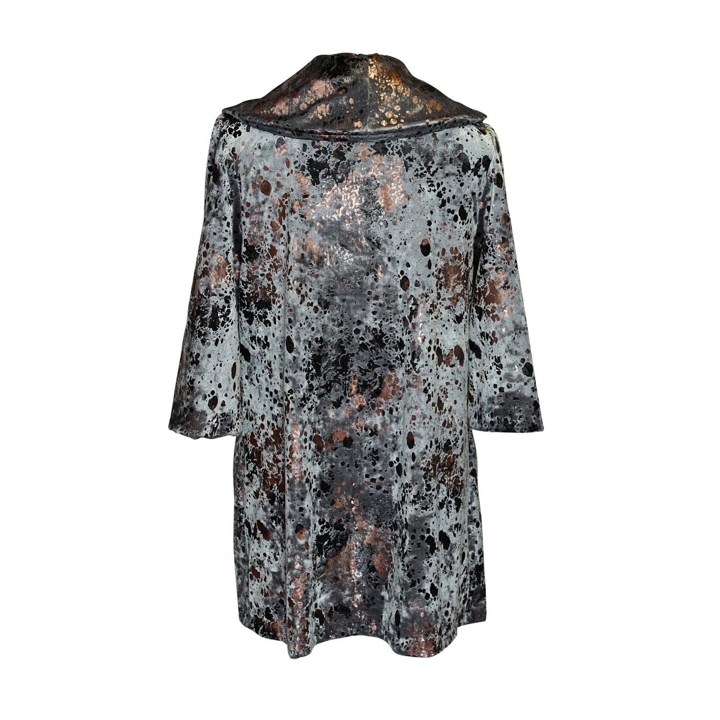 Penelope Swing Jacket in Gunmetal Steer