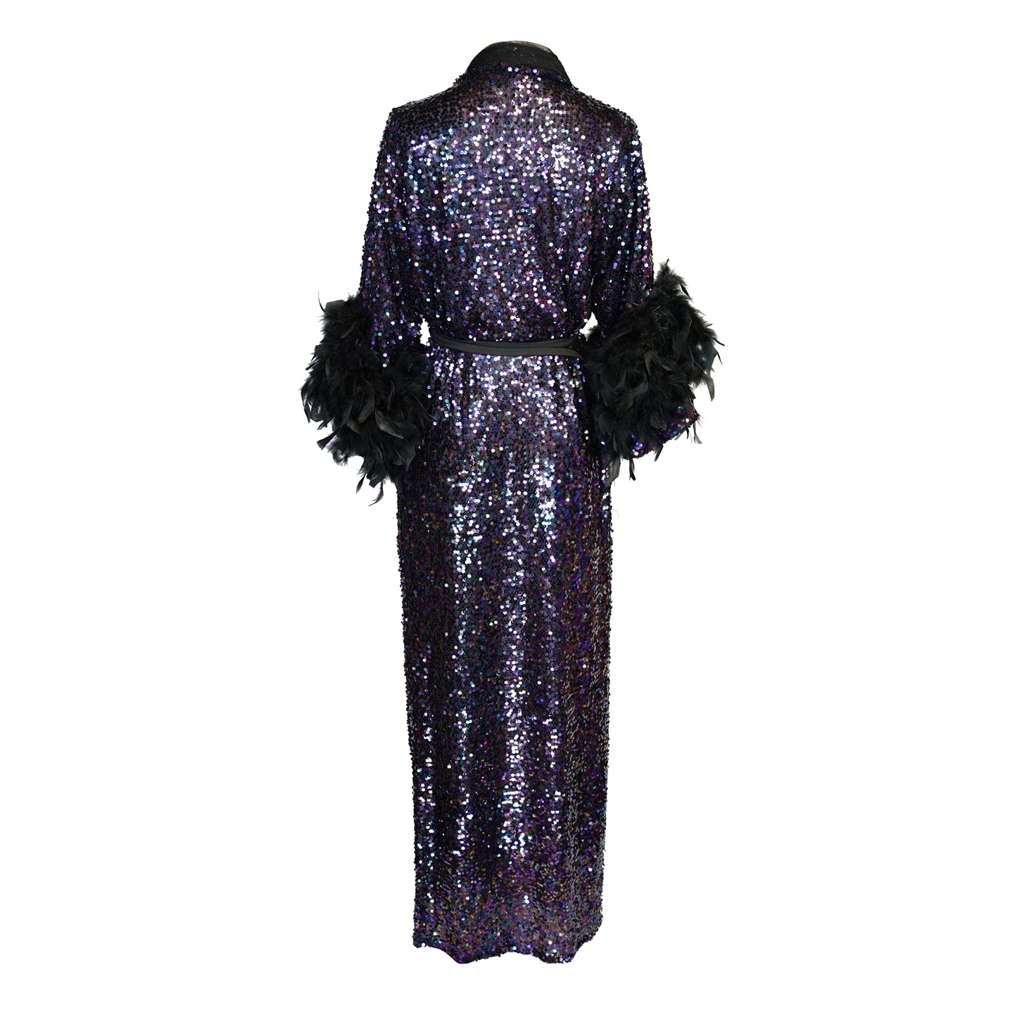 Marlene Wrap Dress in Black Amethyst PRE-ORDER