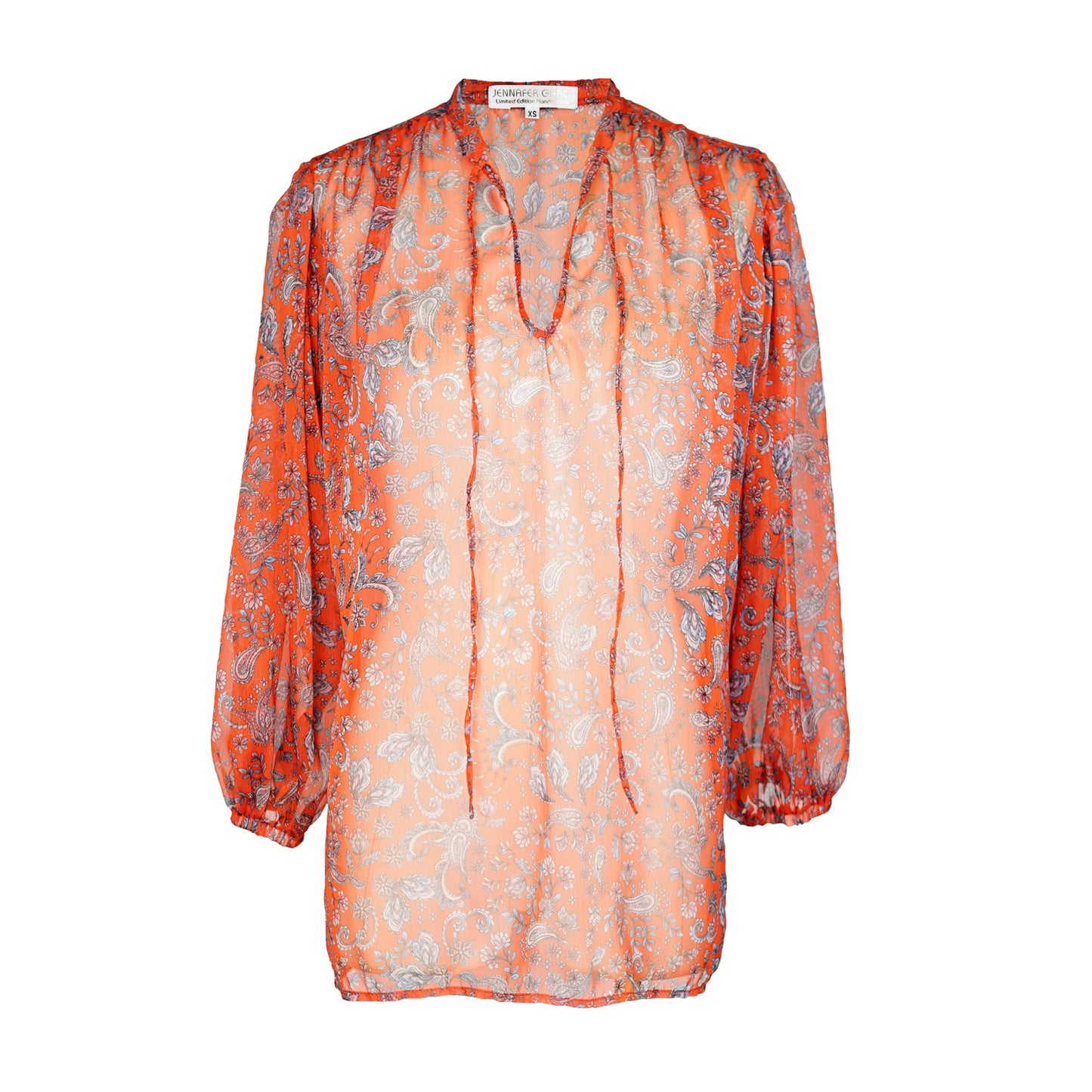 Clara Bishop Sleeve Blouse in Auburn Dawn