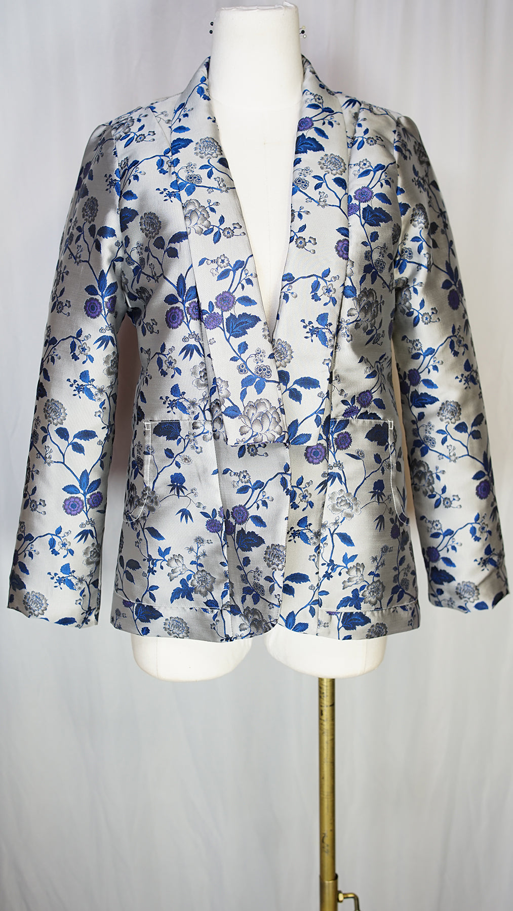 Little Boy Blue Shawl Collar Blazer
