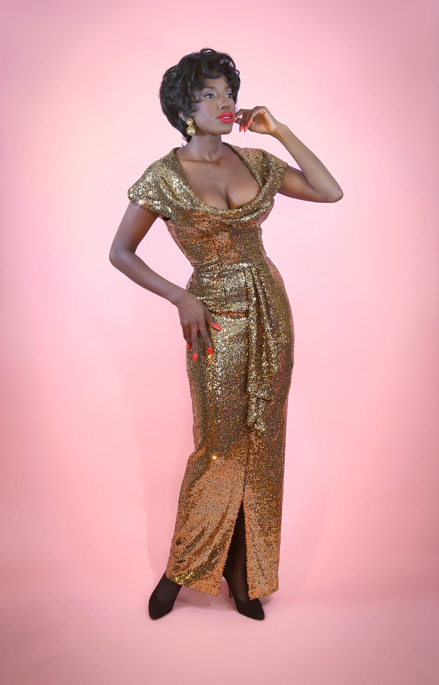 Cairo Sunset Hooded Dress