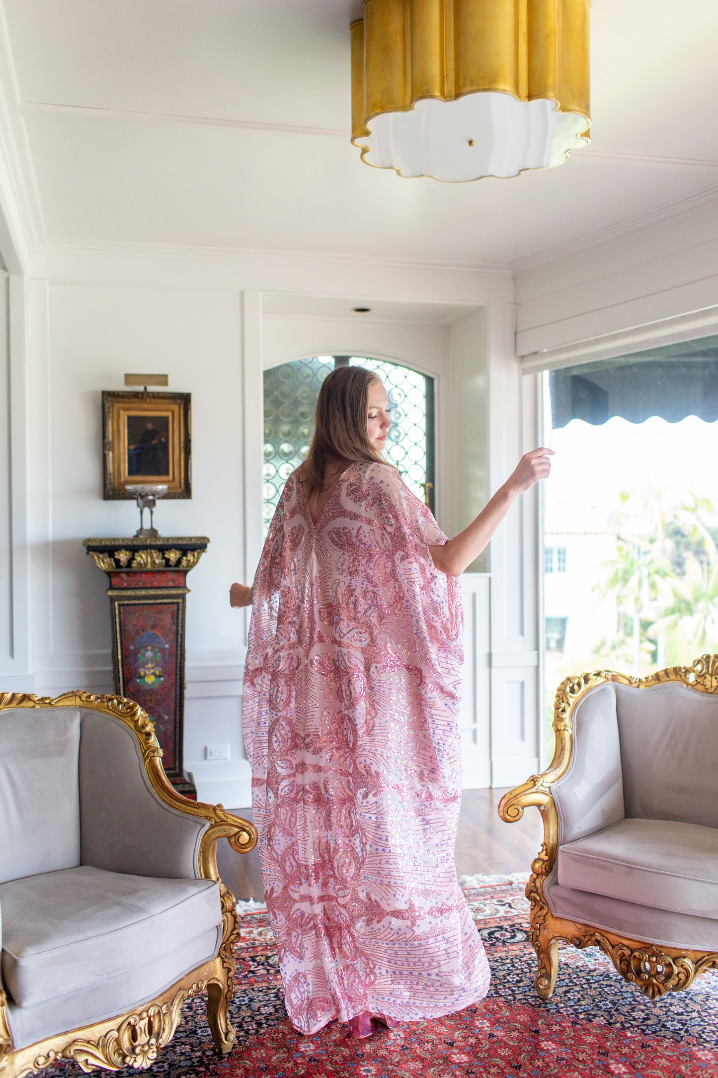 Esme Sequin Caftan Kaftan Dress