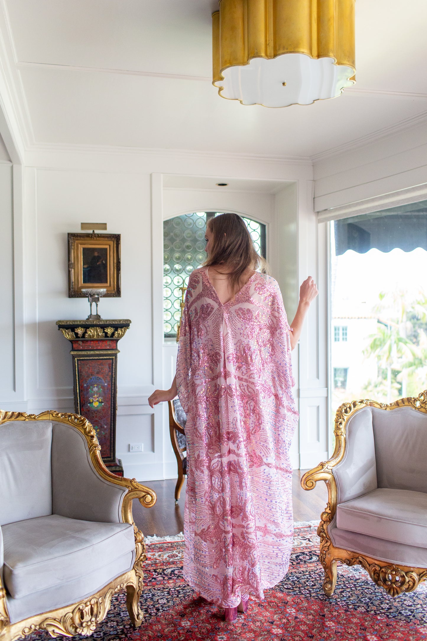 Esme Sequin Caftan Kaftan Dress