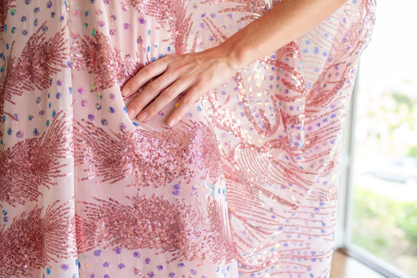 Esme Sequin Caftan Kaftan Dress