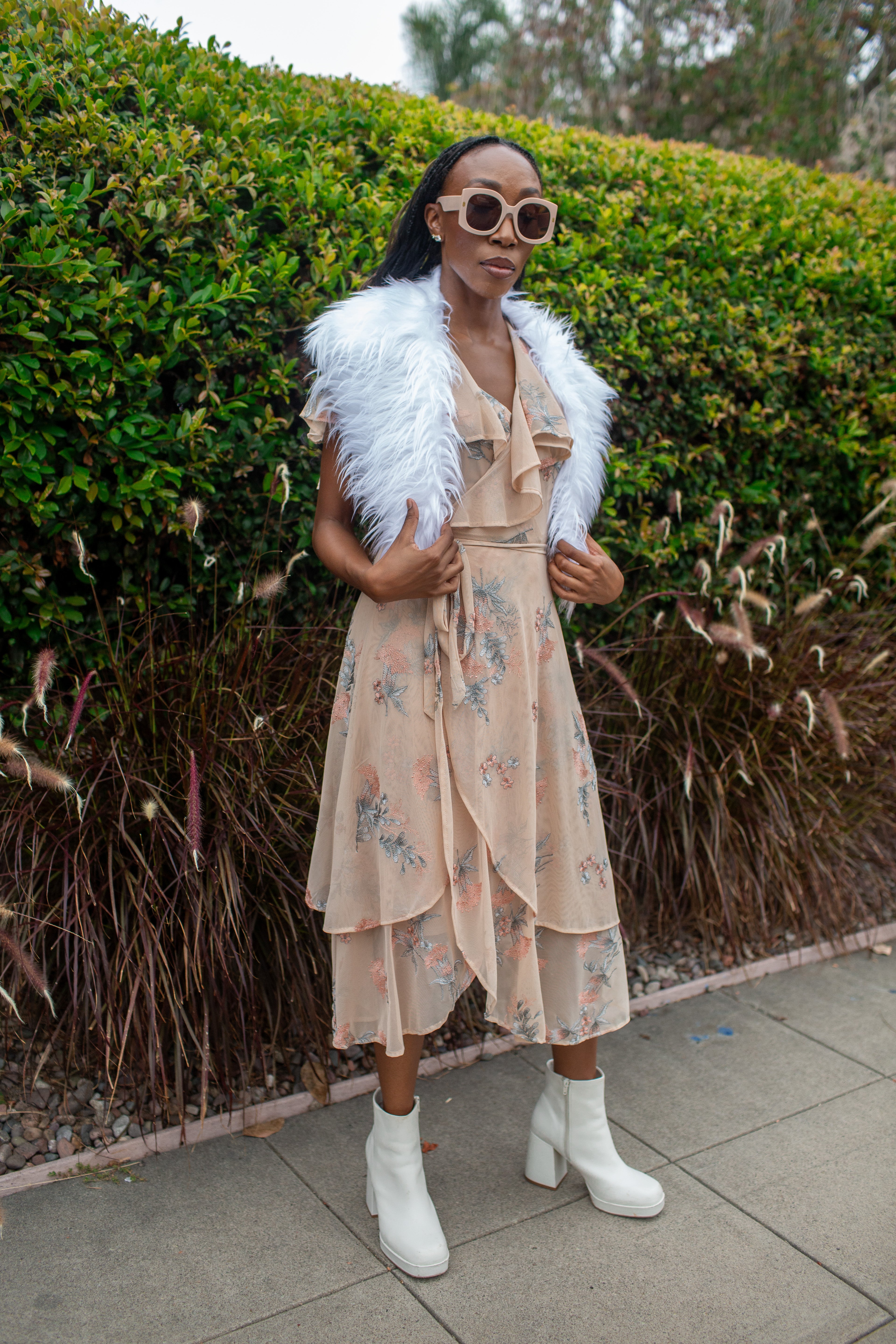 Penny Blanc Ivory Faux Fur Collar – Jennafer Grace