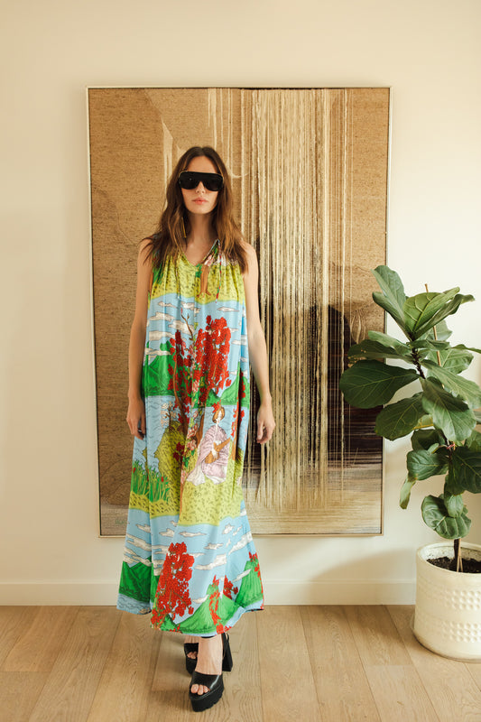 Fuji Garden Maxi Dress