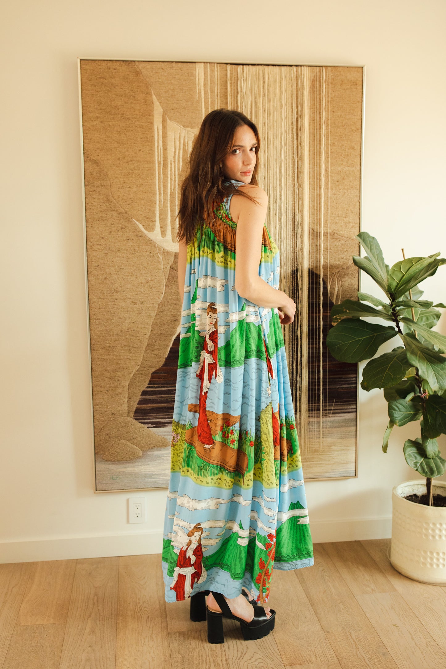 Fuji Garden Maxi Dress PRE-ORDER