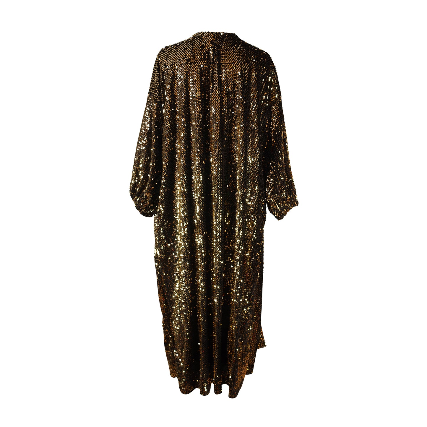 jennafer grace Gold Sequin Cocoon Jacket gold sequined black velvet opera coat duster cardigan overcoat boho bohemian hippie romantic whimsical unisex handmade in California USA