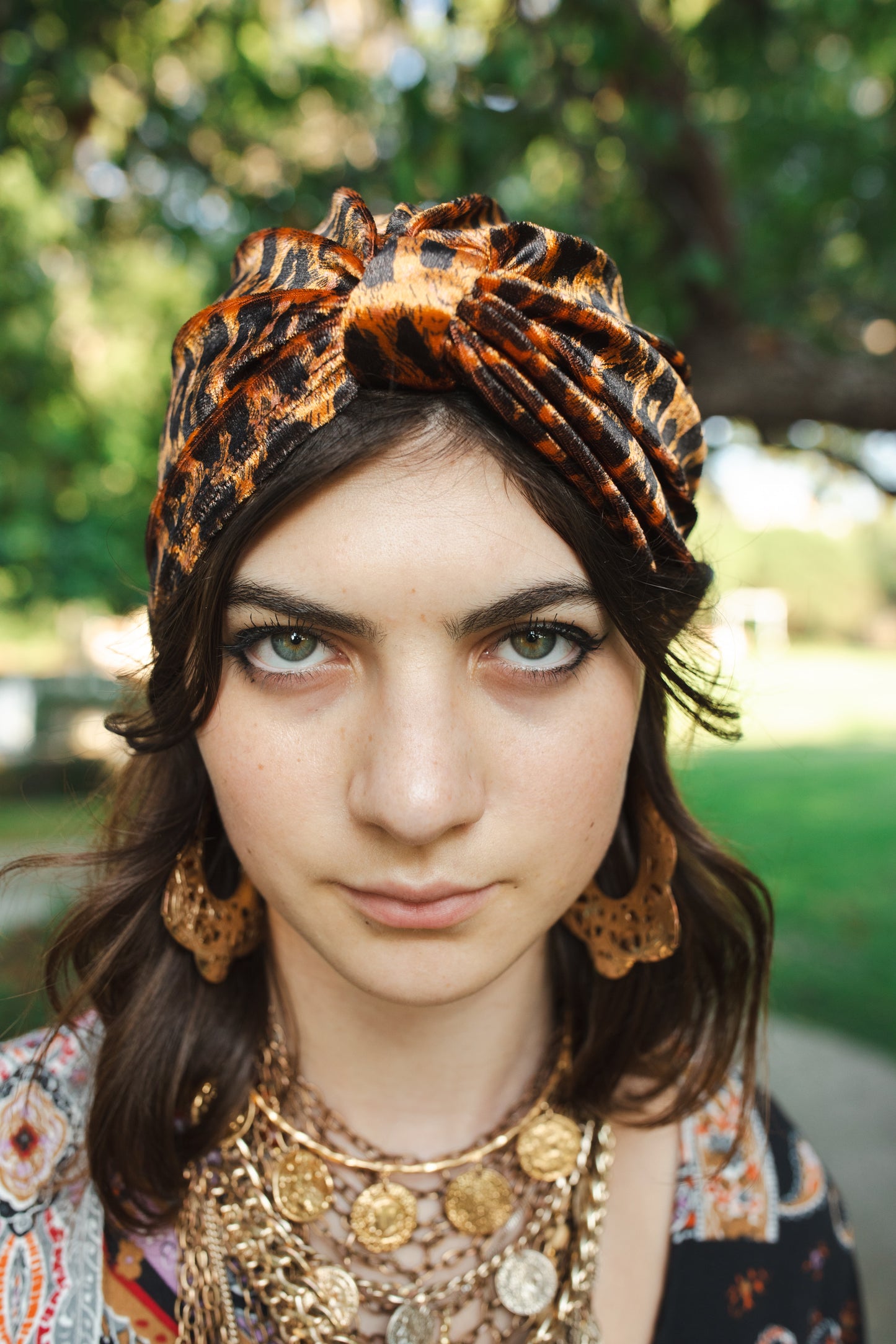 Golden Leopard Turban