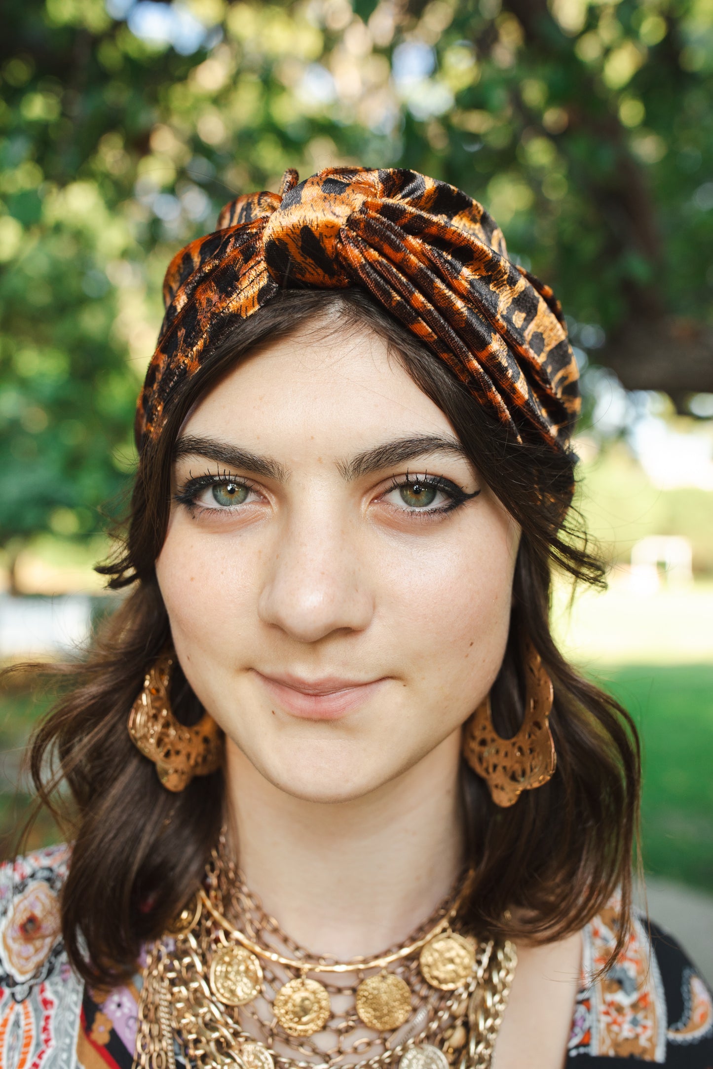 Golden Leopard Turban