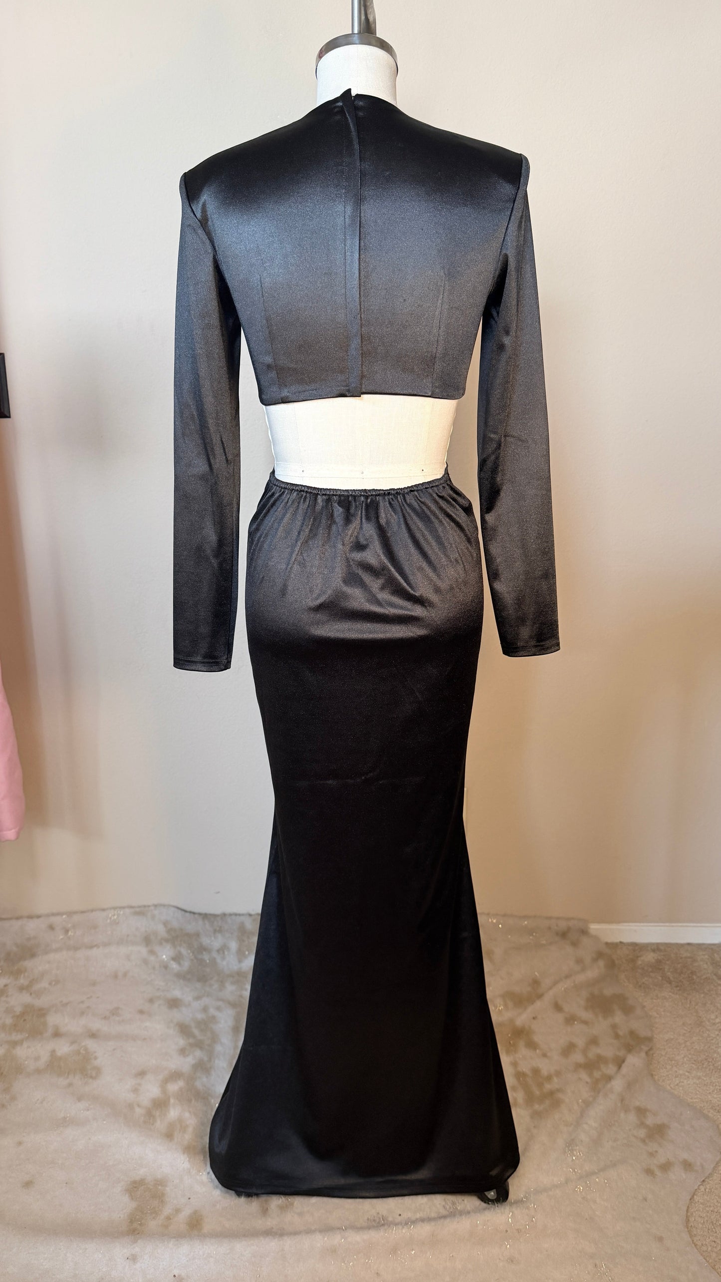 Smoke and Satin Dress