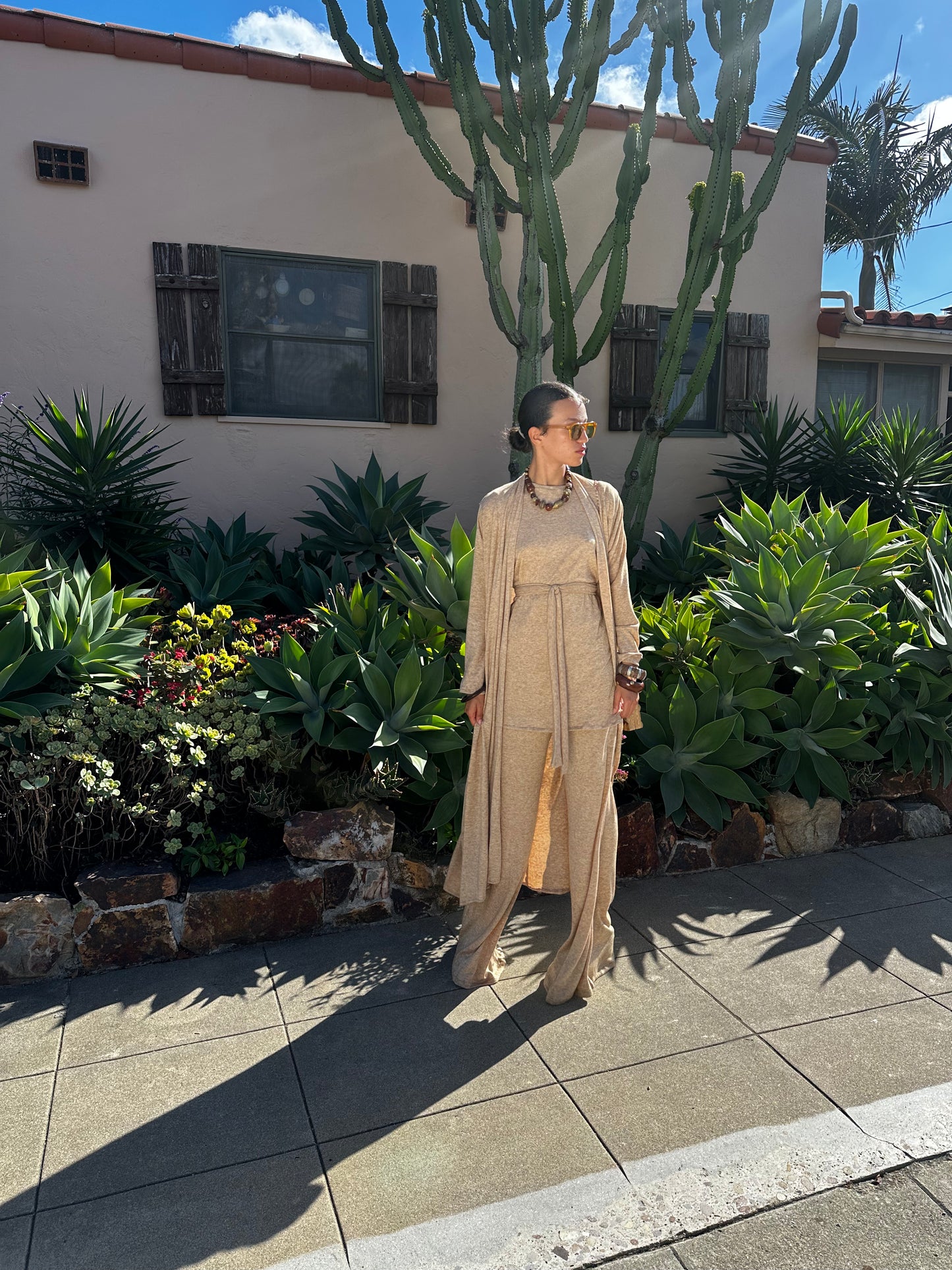 Creme Brulee Tunic & Palazzo Pant Set