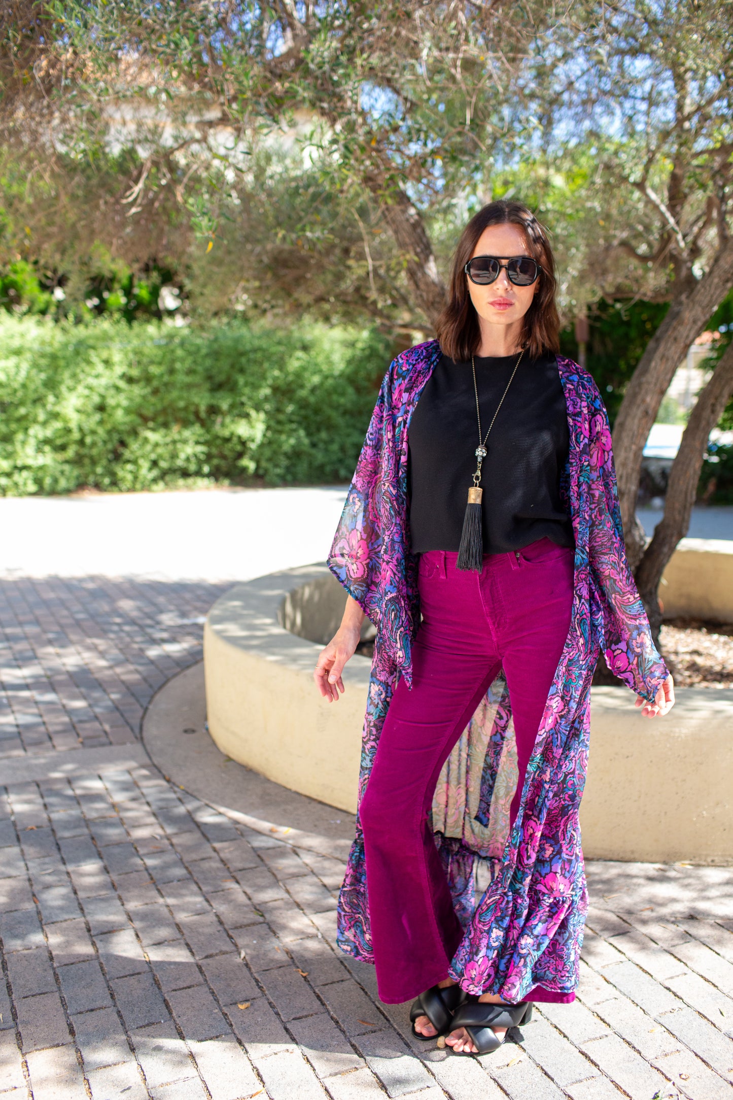 Janys Scarf Sleeve Kimono In Bloom Spell PRE-ORDER