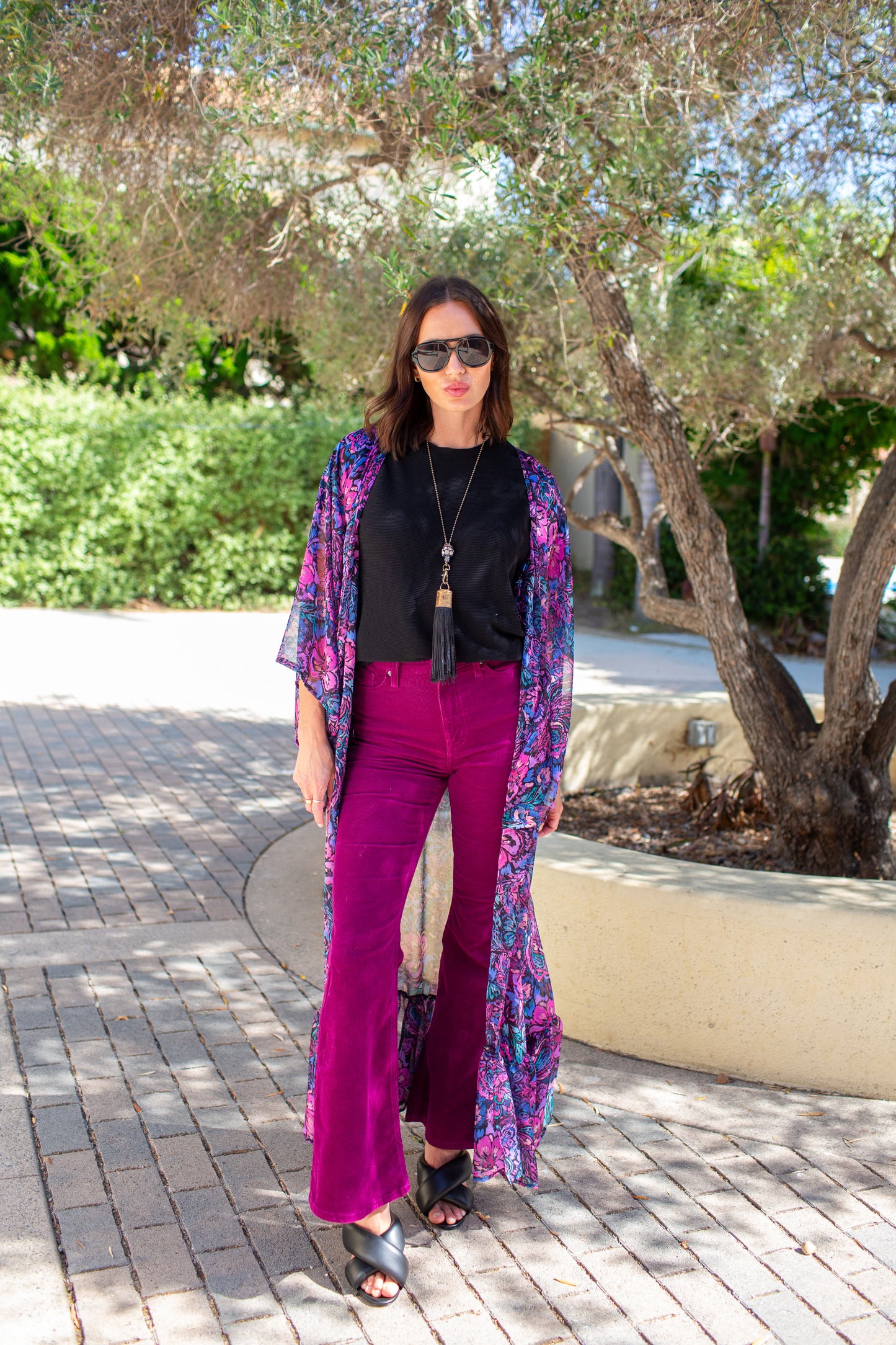 Janys Scarf Sleeve Kimono In Bloom Spell PRE-ORDER