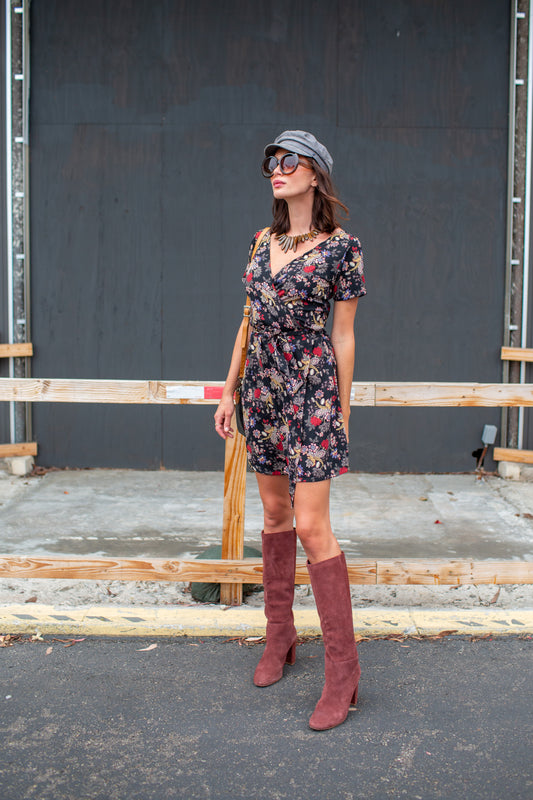 Larkspur Wrap Dress in Mini