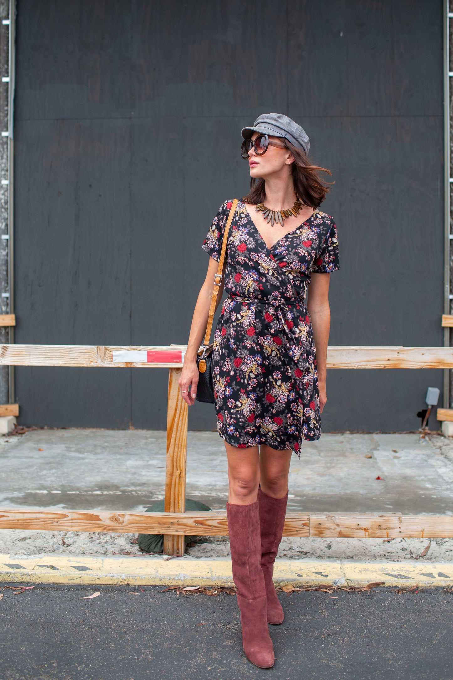 Larkspur Wrap Dress in Mini