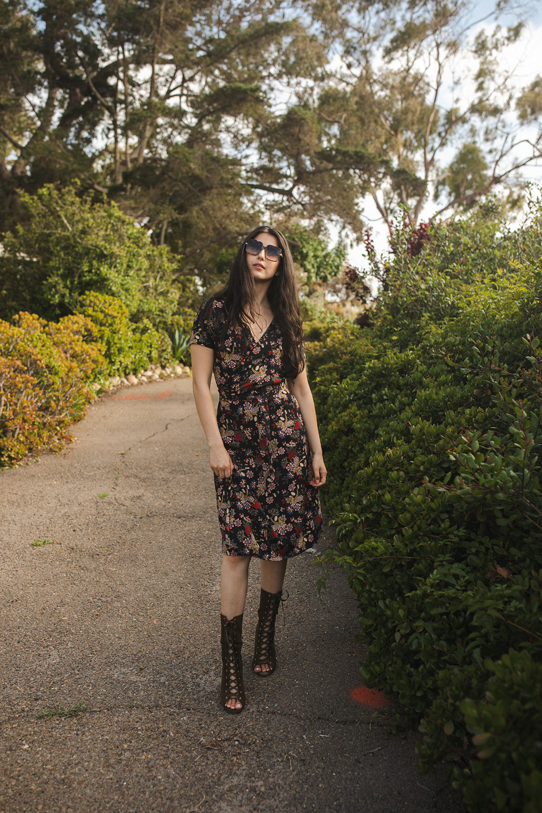 Larkspur Wrap Dress in Midi