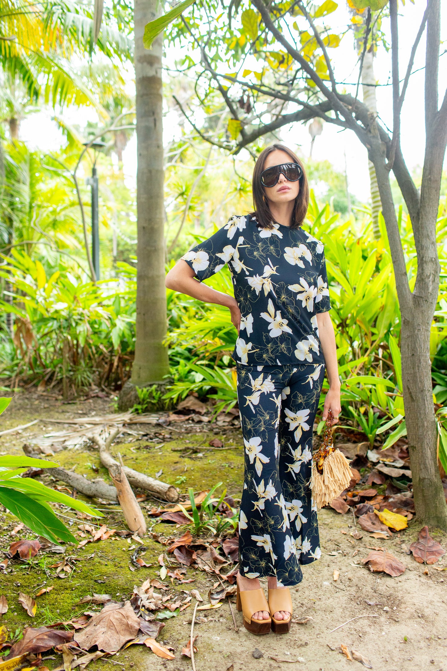 Mareesa Trousers in Lemon Sugar Blossom (PRE-ORDER)