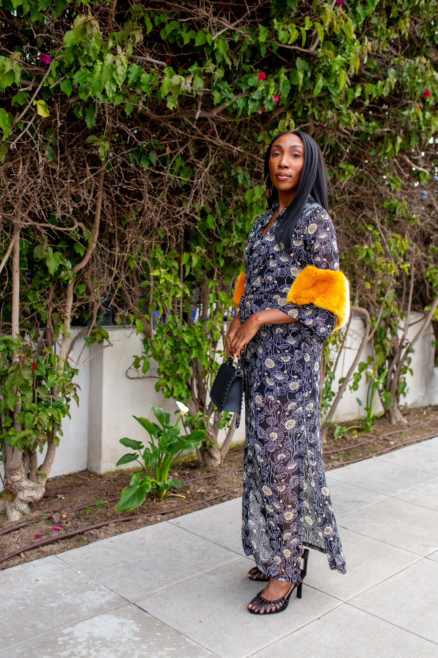 Marlene Wrap Dress in Golden Dandelion