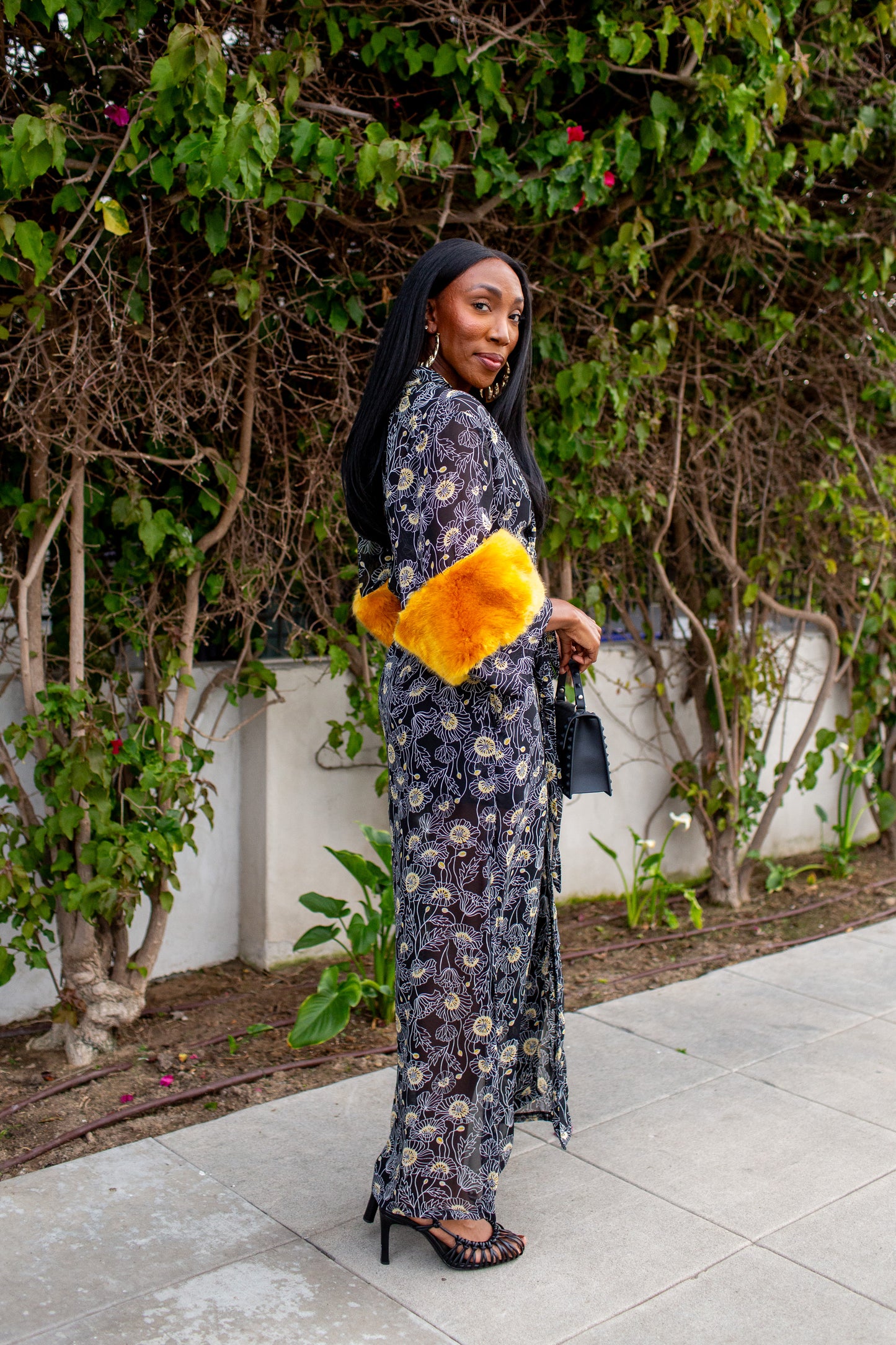 Marlene Wrap Dress in Golden Dandelion